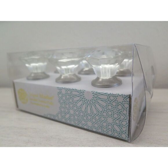 Jaipur Market Clear Glass Drawer Knobs, Set Of 6 - Picture 4 of 8